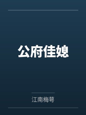 公府佳媳